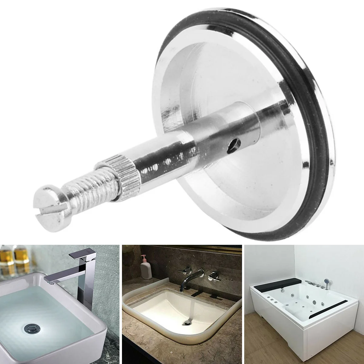 Brass-Bathtub-Plug-Replacement-Drain-Plug-Valve-Bathtub-Drain-Stopper ...