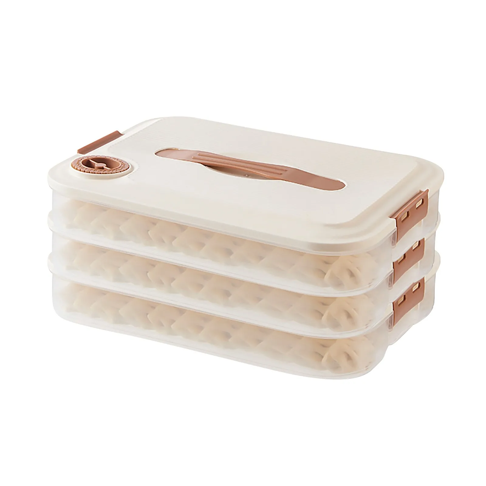 Multilayer Kitchen Food Grade Multilayer Dumpling Storage Box for Freezing and Fresh Keeping with Sealed Refrigerating Function 4