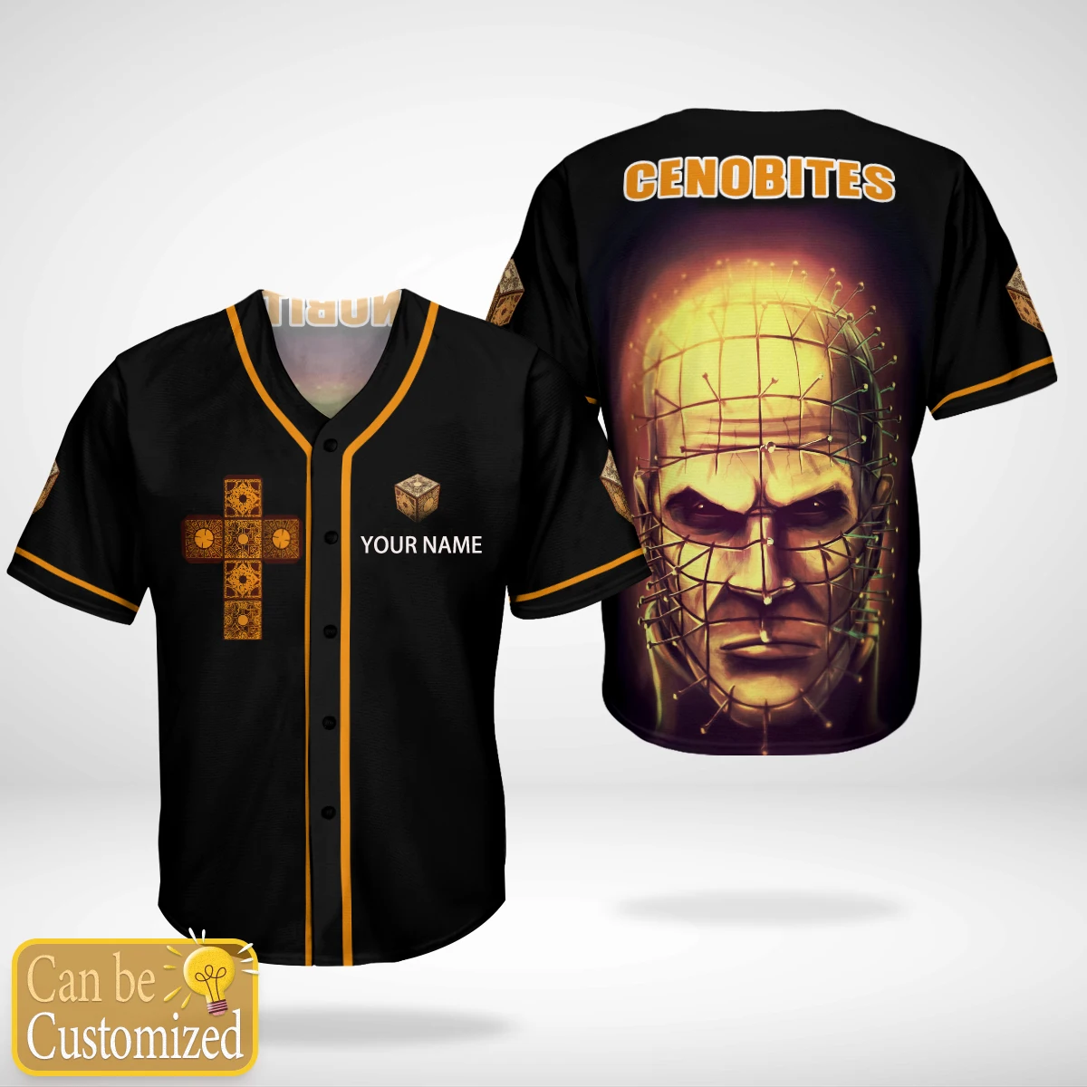 

Halloween Horror Charaters Custom Name Baseball Jersey Shirt Baseball Shirt 3D Printed Men's Shirt Casual Shirts hip hop Tops-82