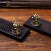 1X Imitation Brass Handicraft die-casting Wind Bell Chinese Classics Metal Antique Bell Feng Shui Wind Chime Fortune Jingle Bell 4