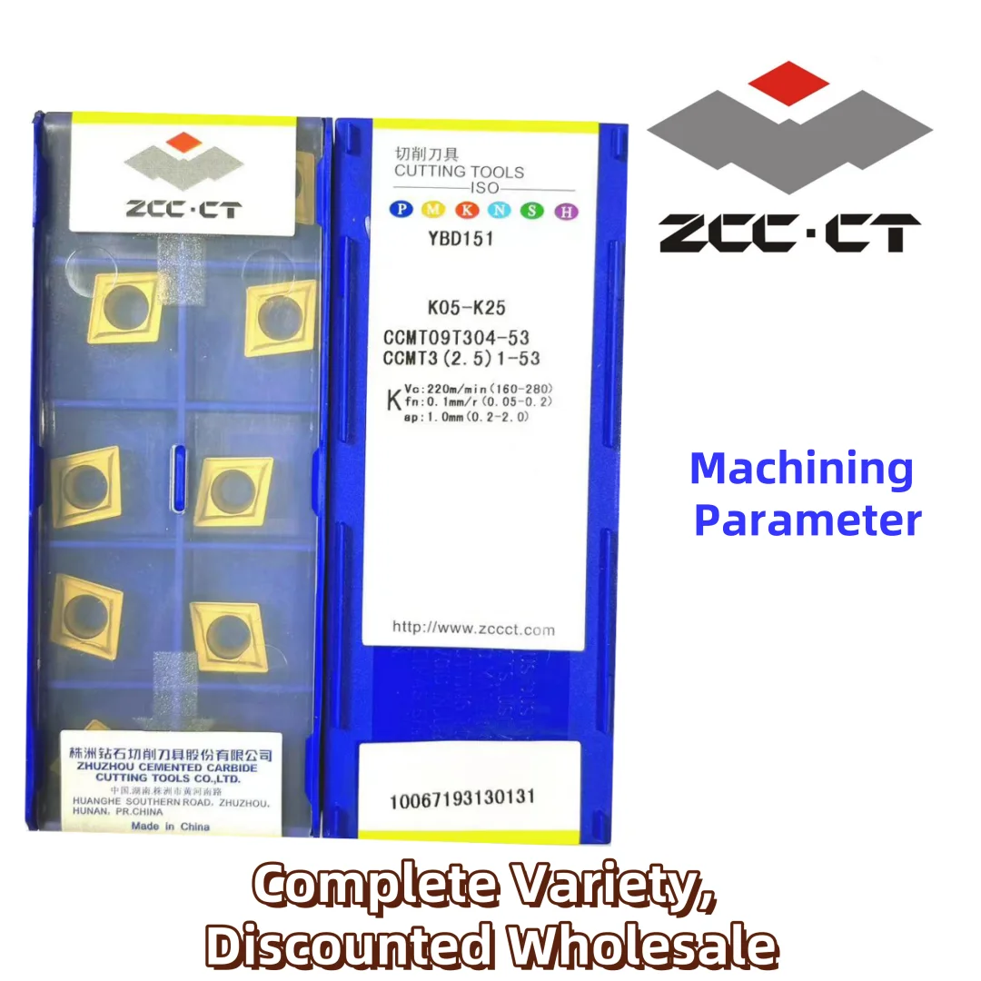

Бесплатная доставка, ZCC CCMT09T304-53 YBD151/YBC251/YBC151 YBM251, режущий инструмент из карбида резки с ЧПУ, 10 шт. (1 коробка)