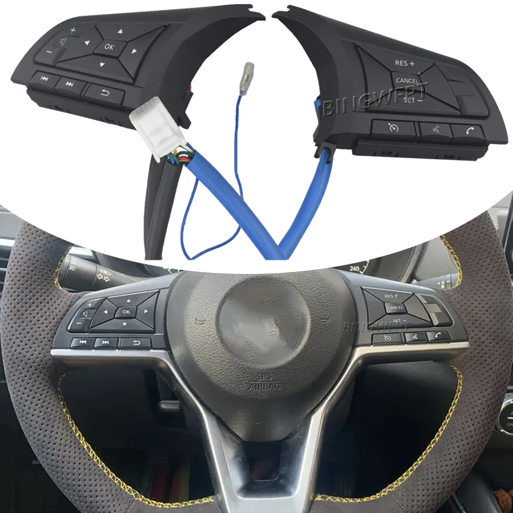 1pair For Nissan Qashqai Note 2017 J11zgl Serena C27 20182019 Cruise Control Volume Steering