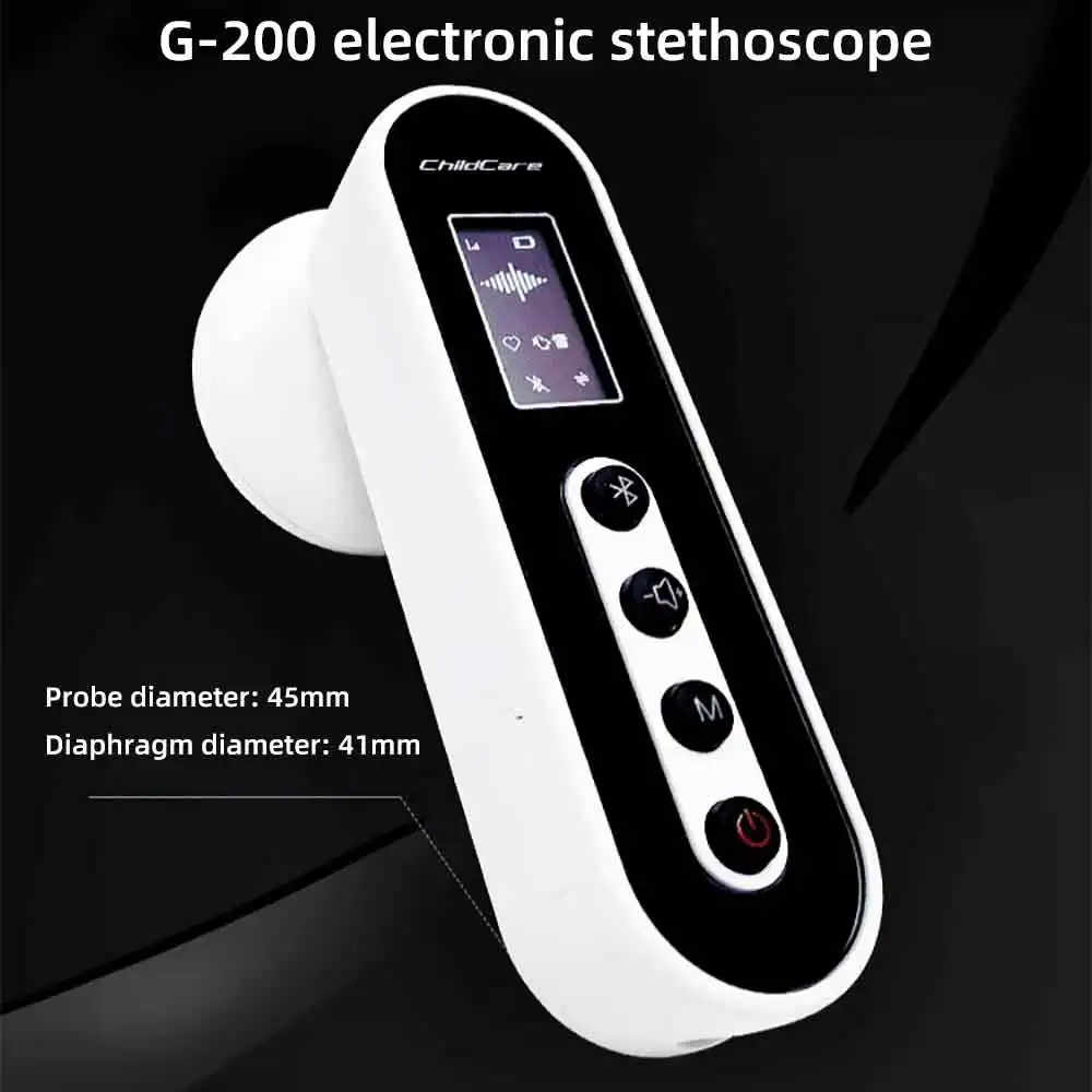 Electronic Bluetooth Medical Stethoscope Cardiopulmonary Recording Stethoscope 60 Times Sound Doctor Health Care