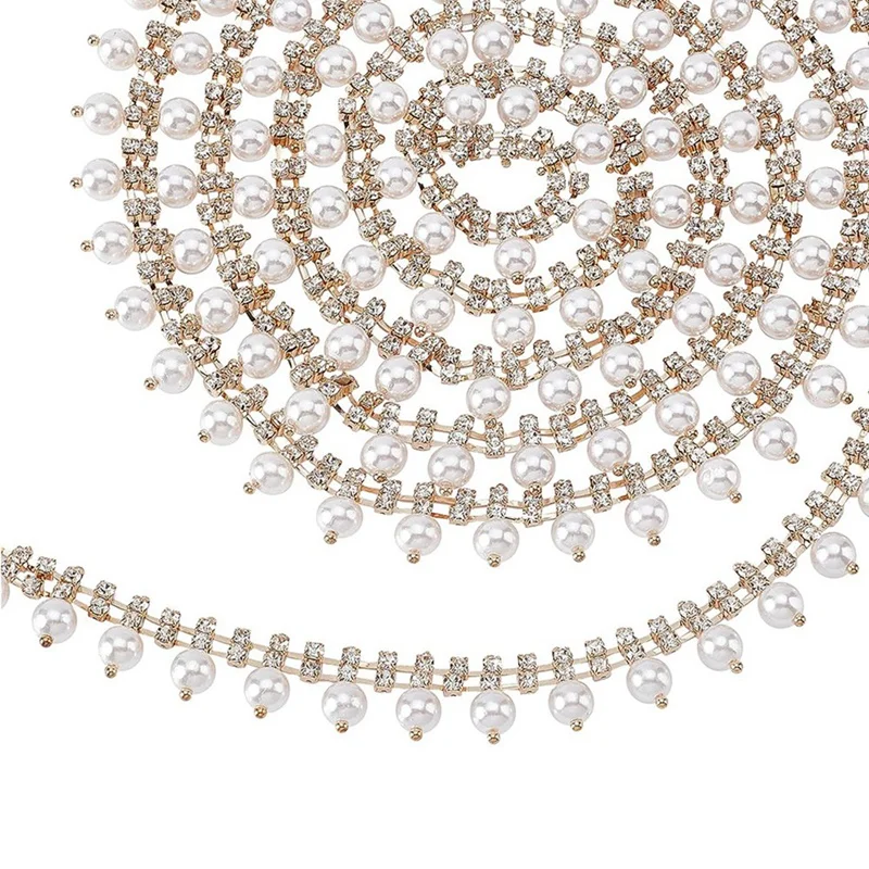 

11 ярдов, искусственная бахрома, отделка, Золотая кисточка, искусственная цепь, пришивная окантовка, пригодная для домашнего декора