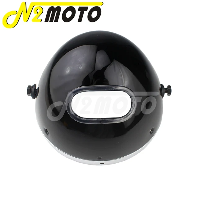 Universal Motorrad 7 Scheinwerfer gehäuse Stahl Scheinwerfer Licht Eimer  für Harley Honda Yamaha LED Front scheinwerfer