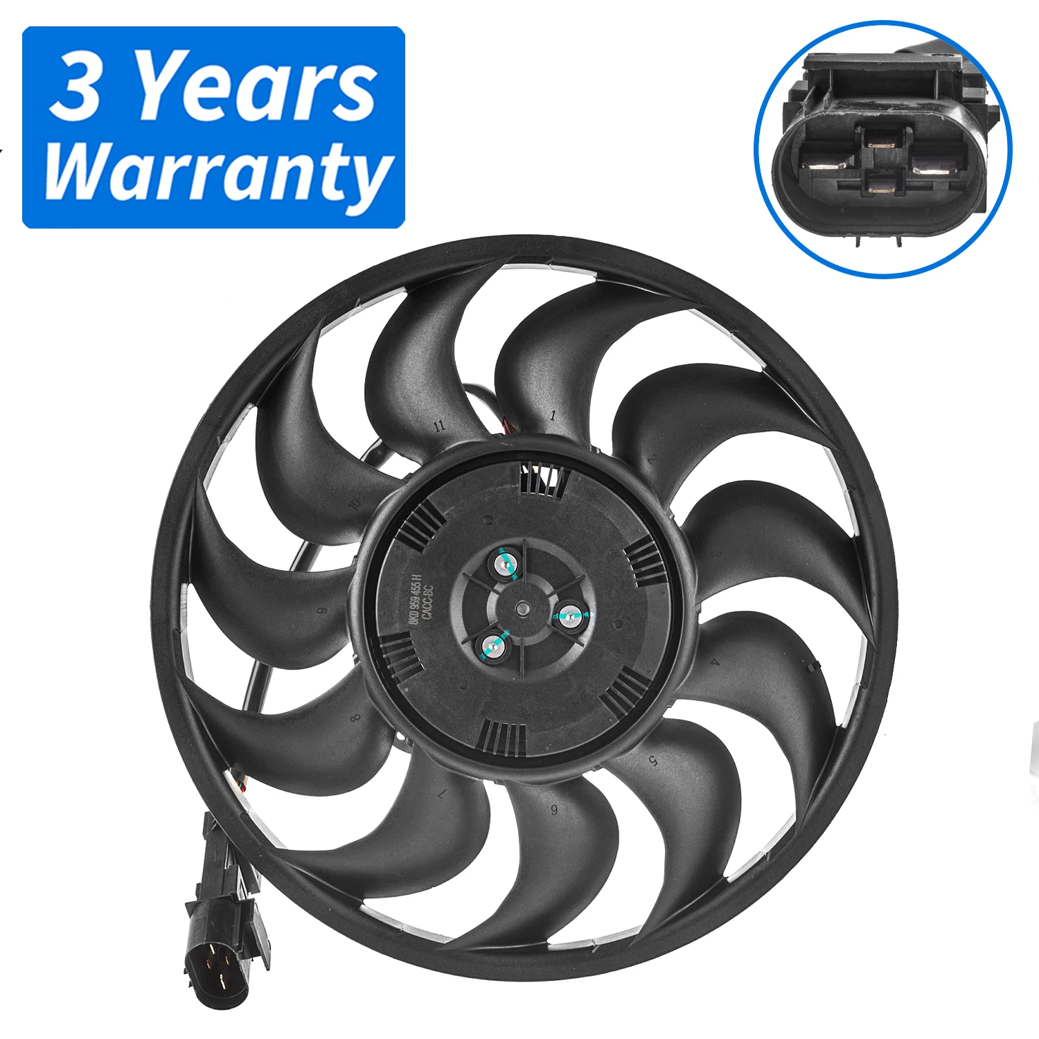

Left Driver Side Main Cooling Fan 8K0959455H,8K0 959 455 H For AUDI A4 B8 2008-2010,A5 3.0 TDI quattro