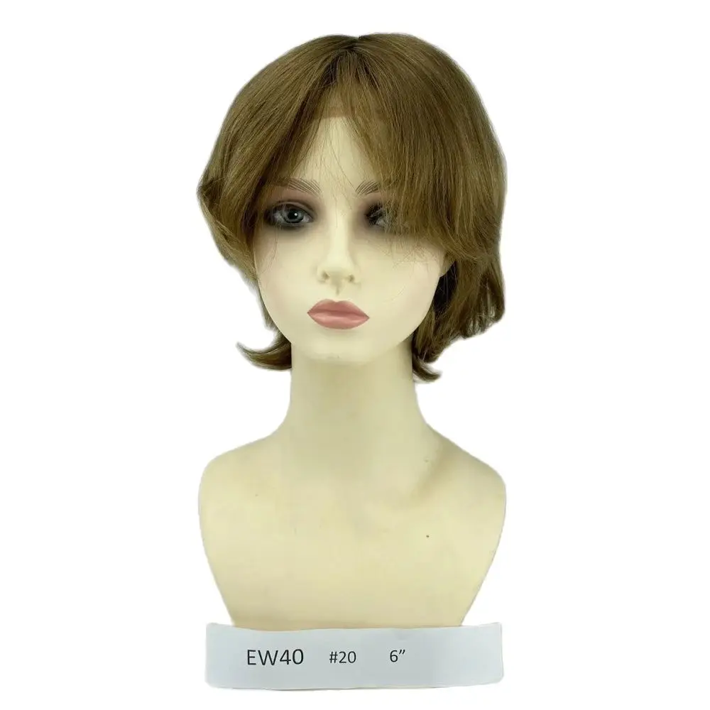 Medical Wigs European Virgin Human Hair New Injection Skin Top with French Lace Front Temple Wefted Sides Back in Stock