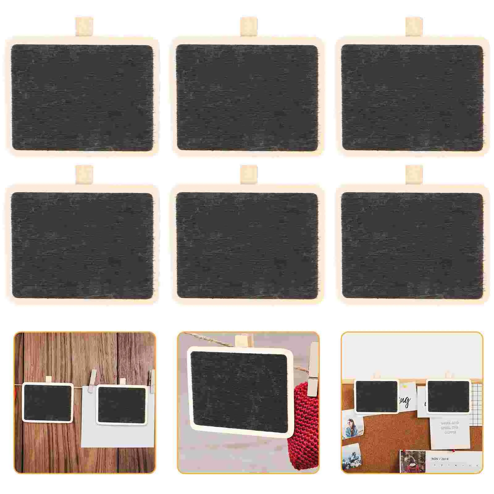 

10 PCS Pastel Pencils Chalk Photo Holders Message Clips Board Note Blackboard Memo
