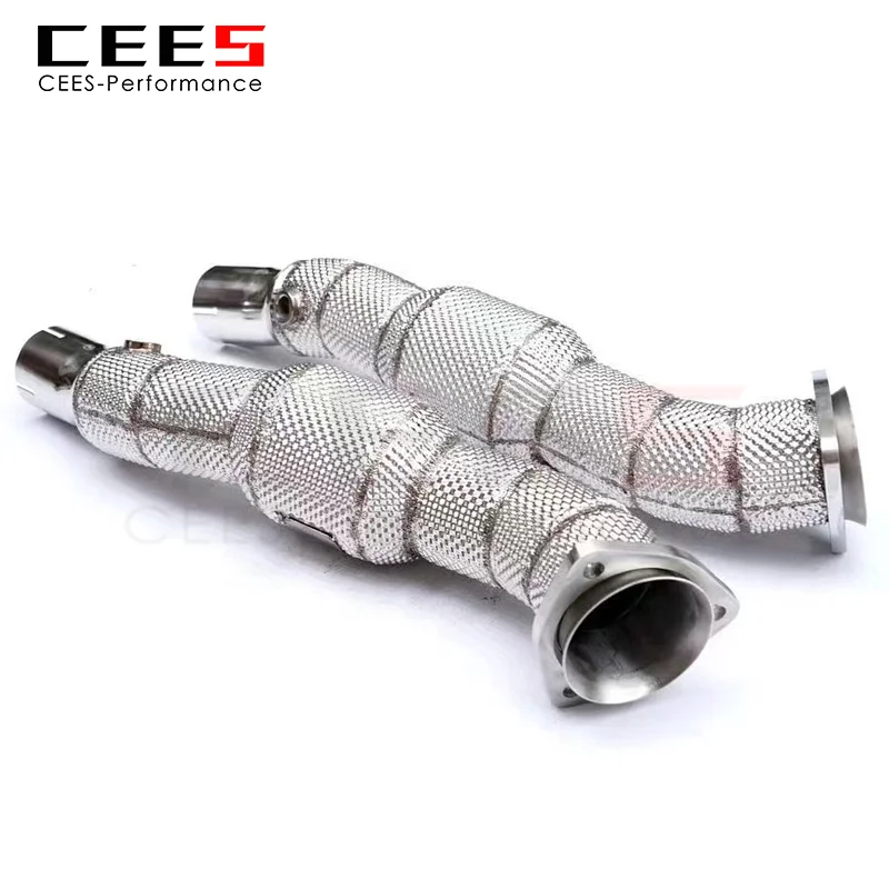 

Потоковая труба CEES для Ferrari F430 4,3 2010-2015, выхлопная труба с высоким потоком, впитываемая водосточная труба с катализатором