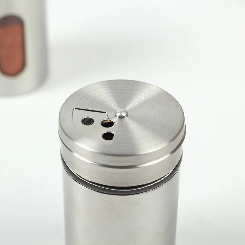 Rotating lid sprinkling bottle, stainless steel seasoning bottle, seasoning tank, barbecue sprinkling