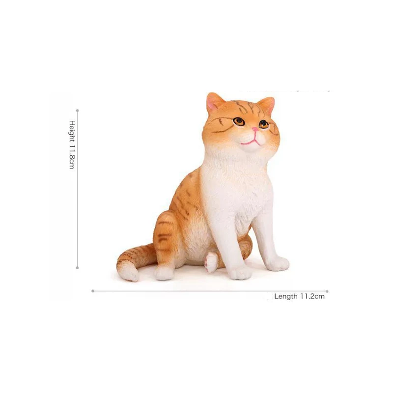 Realistisches britisches Kurzhaar-Katzenmodell, Zuhause, Haustier, britisches Blues, Kätzchen, Ornament, Desktop-Dekoration – Detail 4