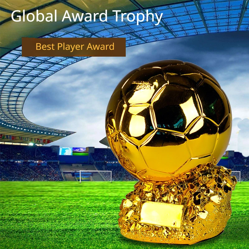 

European Football Golden Ball Award Souvenir Football CupChampion Plaver Competition Award Gold Model Gift Fans SouvenirGift
