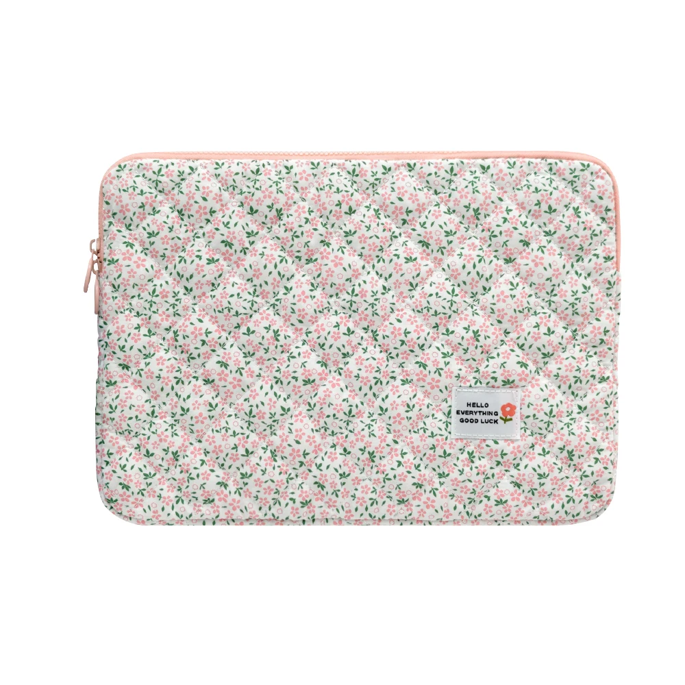 Quilted Multi-Compartment Laptop Sleeve Bag, 14/16 Inch