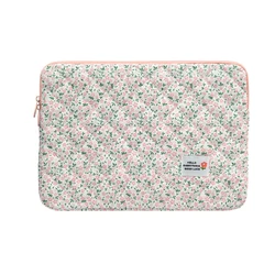Quilted Multi - Compartment Laptop Sleeve Bag, 14/16 Inch - 16 inch (Pink)