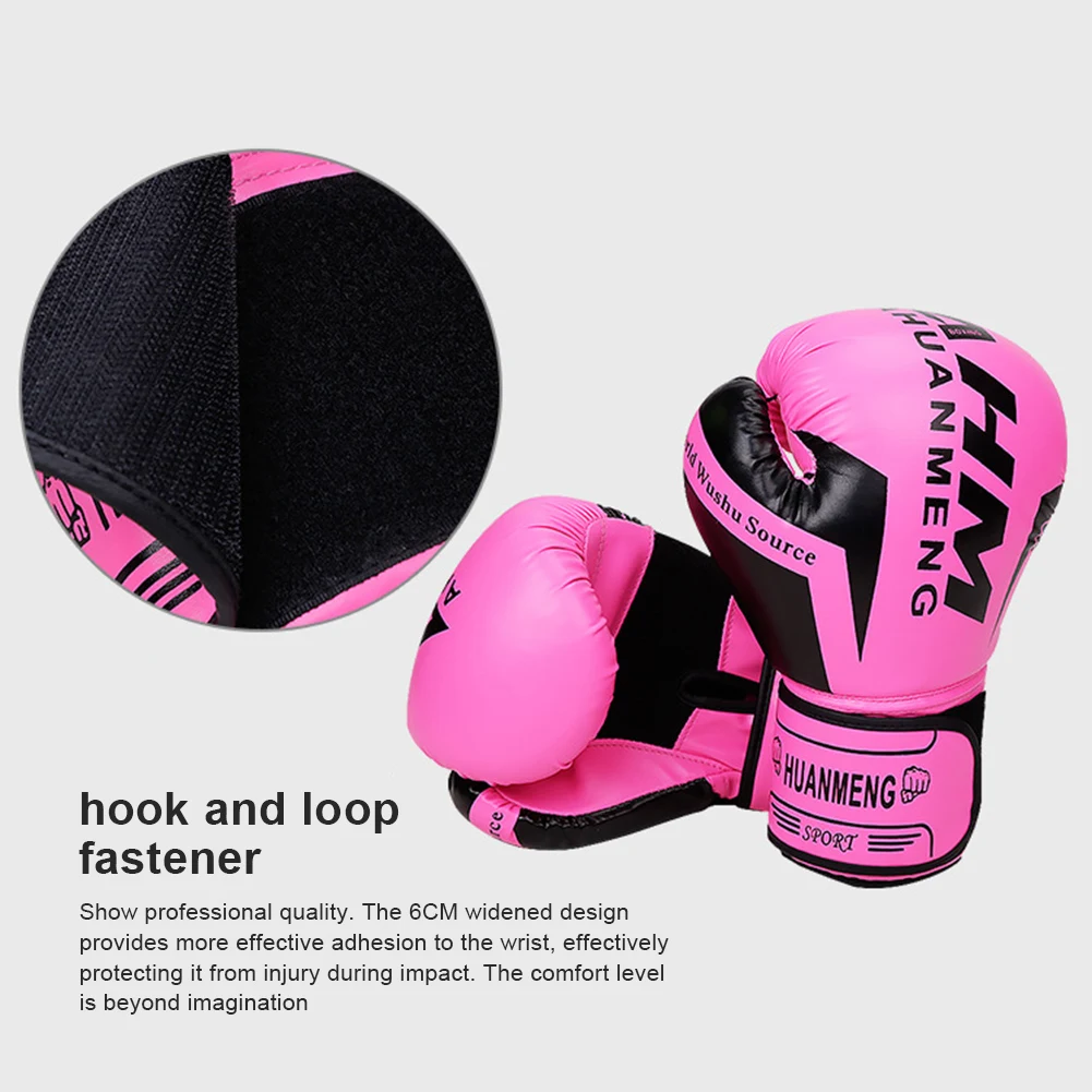6/10 OZ Breathable PU MMA Taekwondo Punching Gloves Kids Adult Boxing Gloves