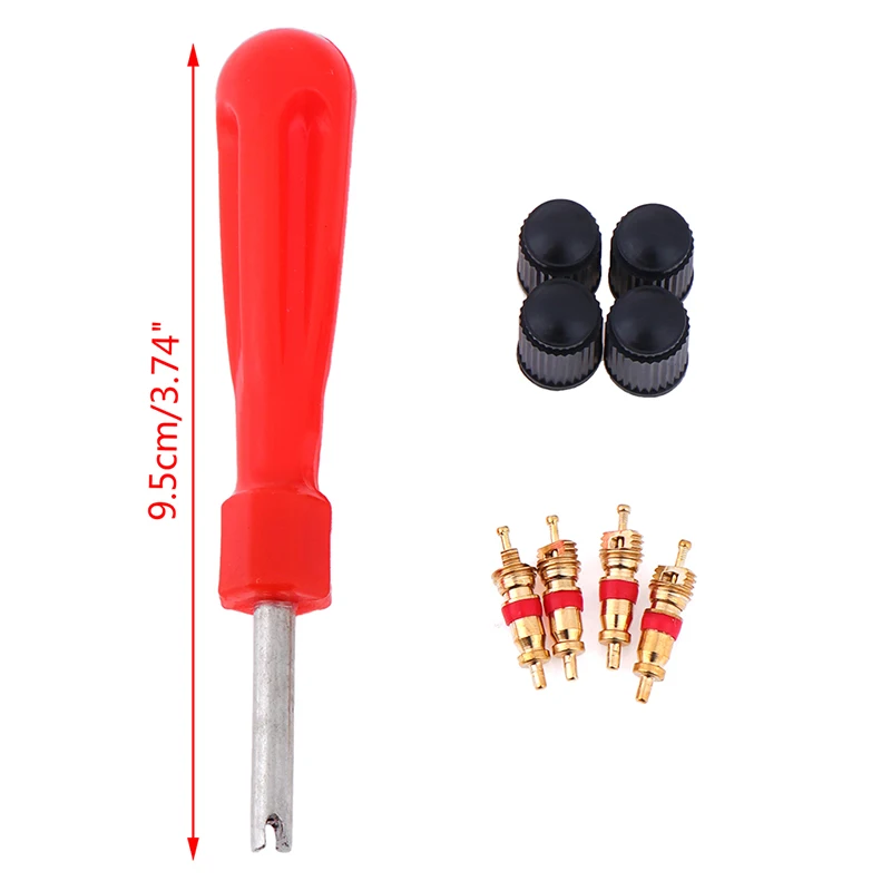 1Set Red Single Head Valve Core Tool Tire Repair Tools