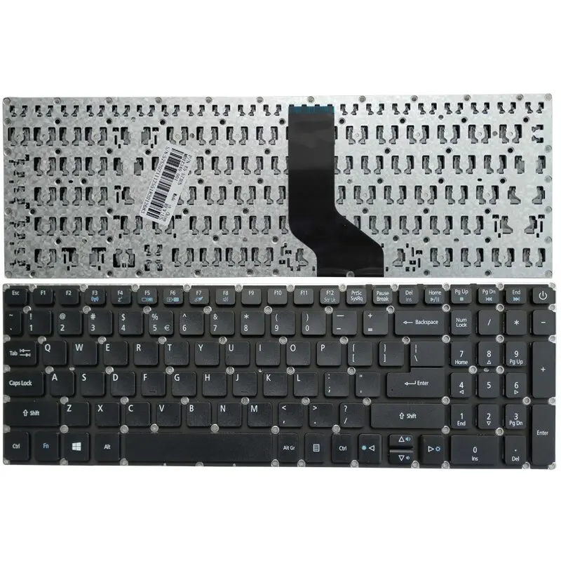 Teclado dos Eua para o Acer Aspire A31521 A31541 A315-41g A31531 A31551 A315-53 Preto Novo