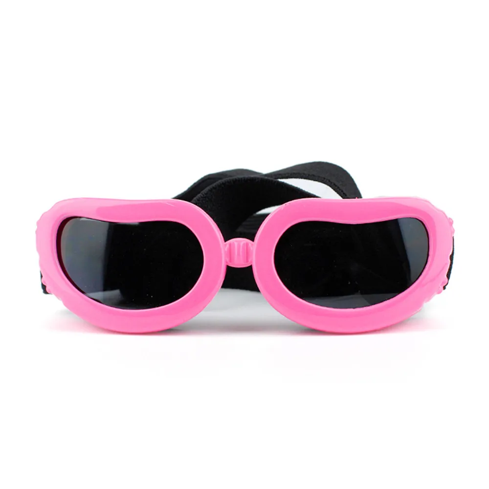 Chic UV Protection Adjustable Dog Sunglasses - Waterproof Pet Eye Wear Accessories