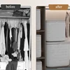 Large-capacity Clothes Storage Bag Fabric Oblique Striped Storage Box Household Large-capacity Clothes Quilt Storage Packing Bag 5