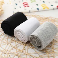 Chaussettes hautes d'environ 28 cm pour enfants, garçons et filles, pour uniforme scolaire, chaussettes blanches pour enfants, chaussettes noires pour écoliers 4