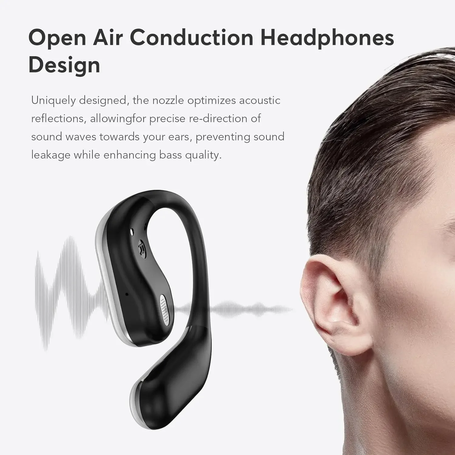 Wireless Earbuds with Ear Hooks for Sports and Fitness