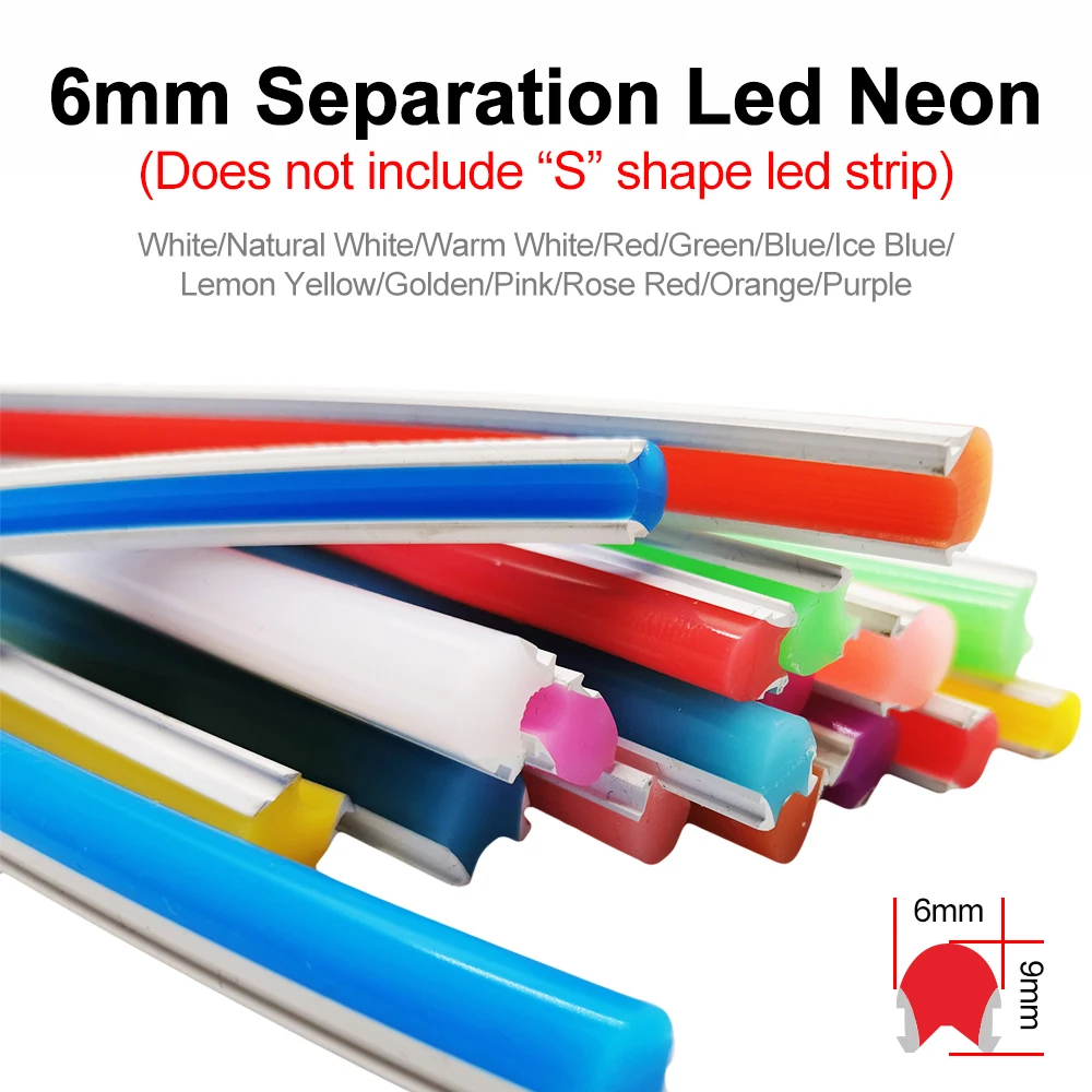 2021 New 6mm 8mm 12mm S Bendable Separate Newly Flexible Silicone Neo –  newnenolight