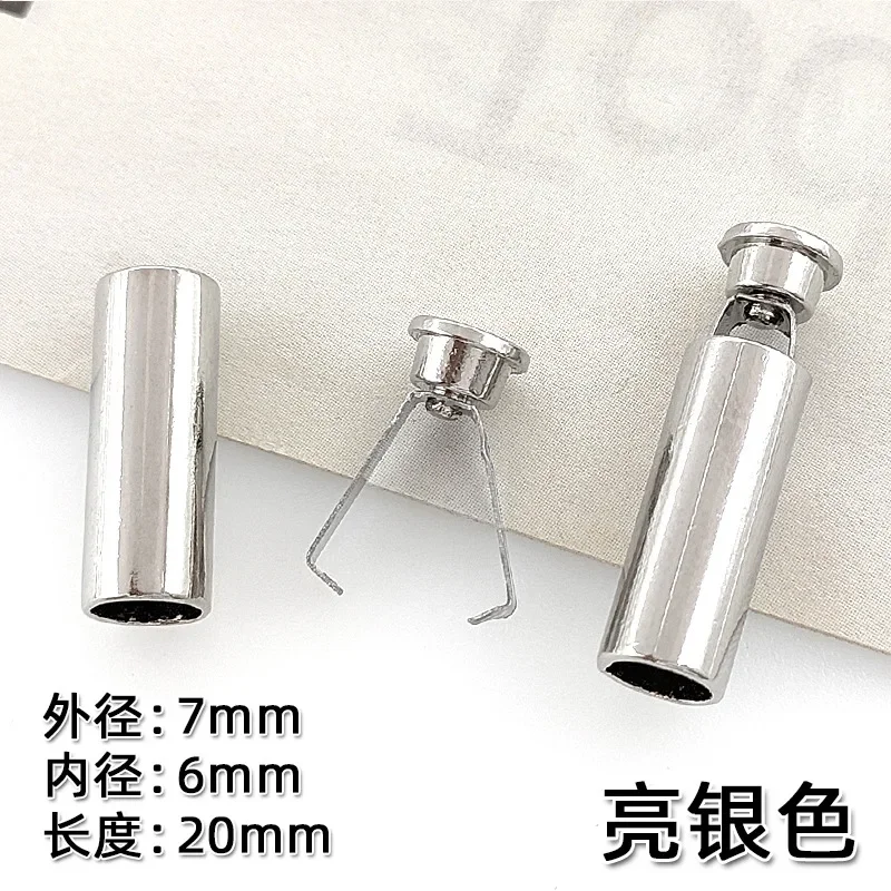 Description Picture 5 of item10 Sets Detachable Stopper With Lid Cap Rectangle Cord Ends Lock Stoppers For Rope Apparel Sportswear Parts Accessories