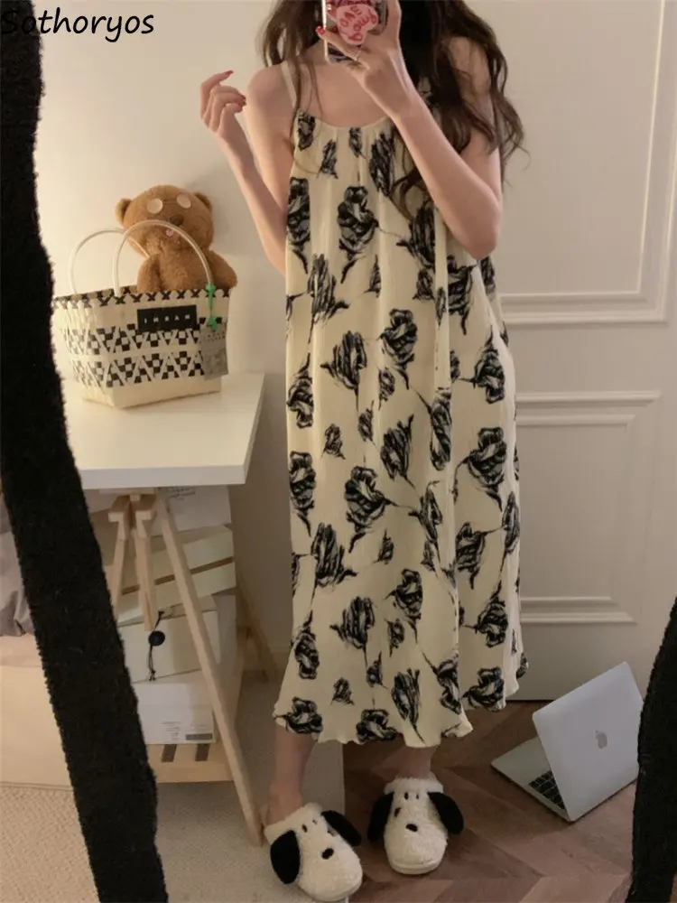 

Ночные рубашки женские цветы простой креативный Досуг Универсальный милый изящный китайский стиль удобный дом модные популярные Ins