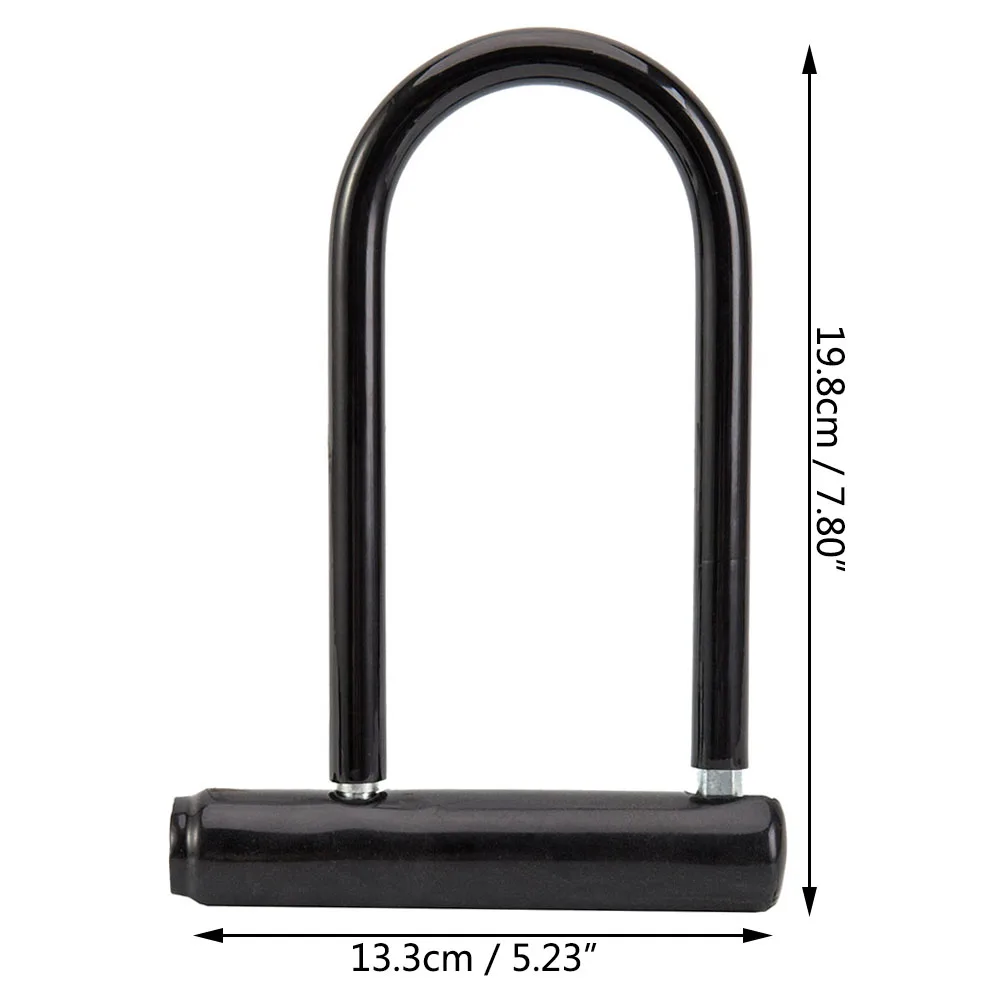 Bicycle U Lock Portables MTB Road Bike Wheel Lock With Key Anti-theft Safety Motorcycle Scooter Cycling Bicycle Accessories_voghion.com