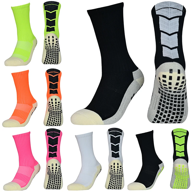 

2024 New Anti Slip Football Socks Men Sports Soccer Socks Breathable Outdoor