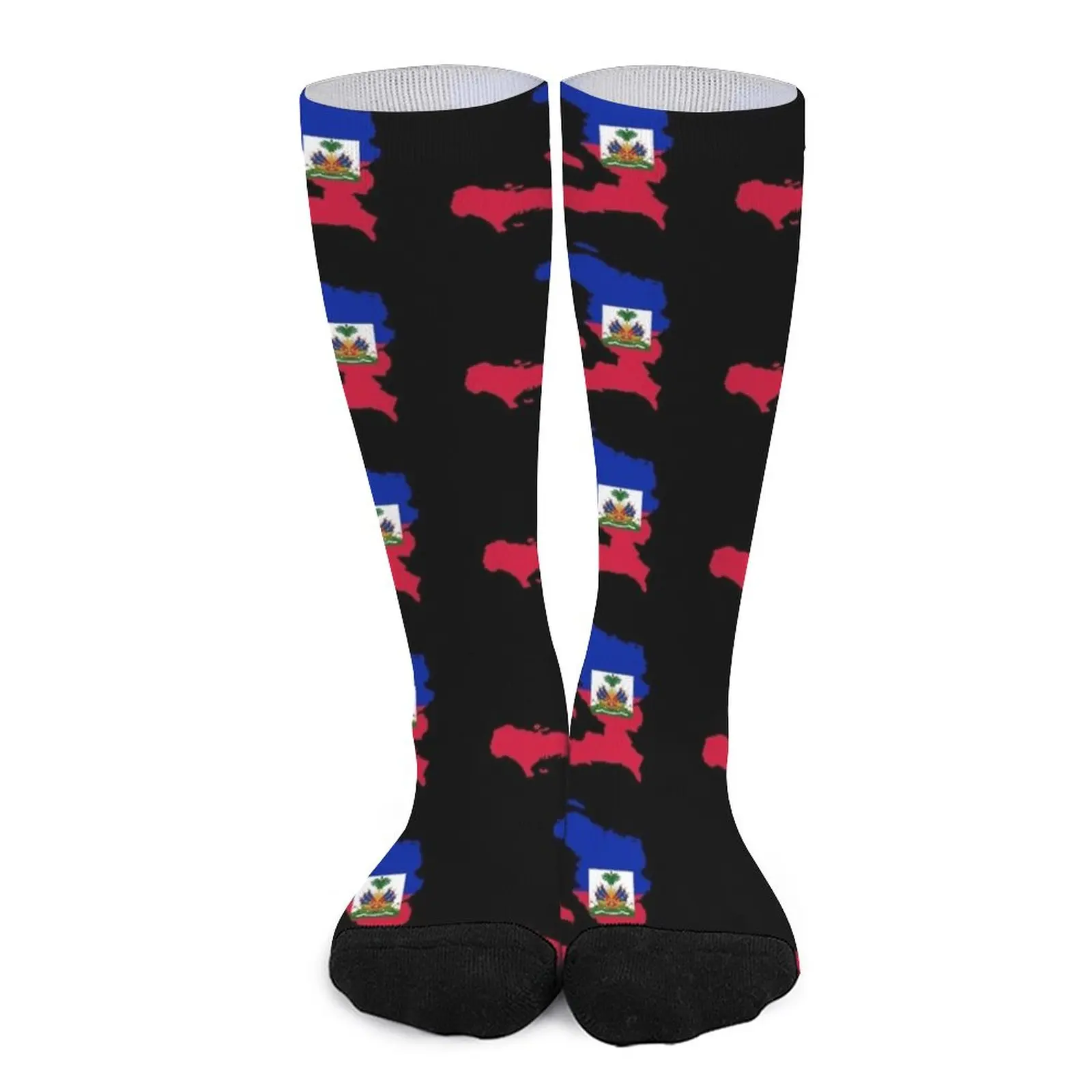 Flag Map of Haiti Socks socks men sports stockings man
