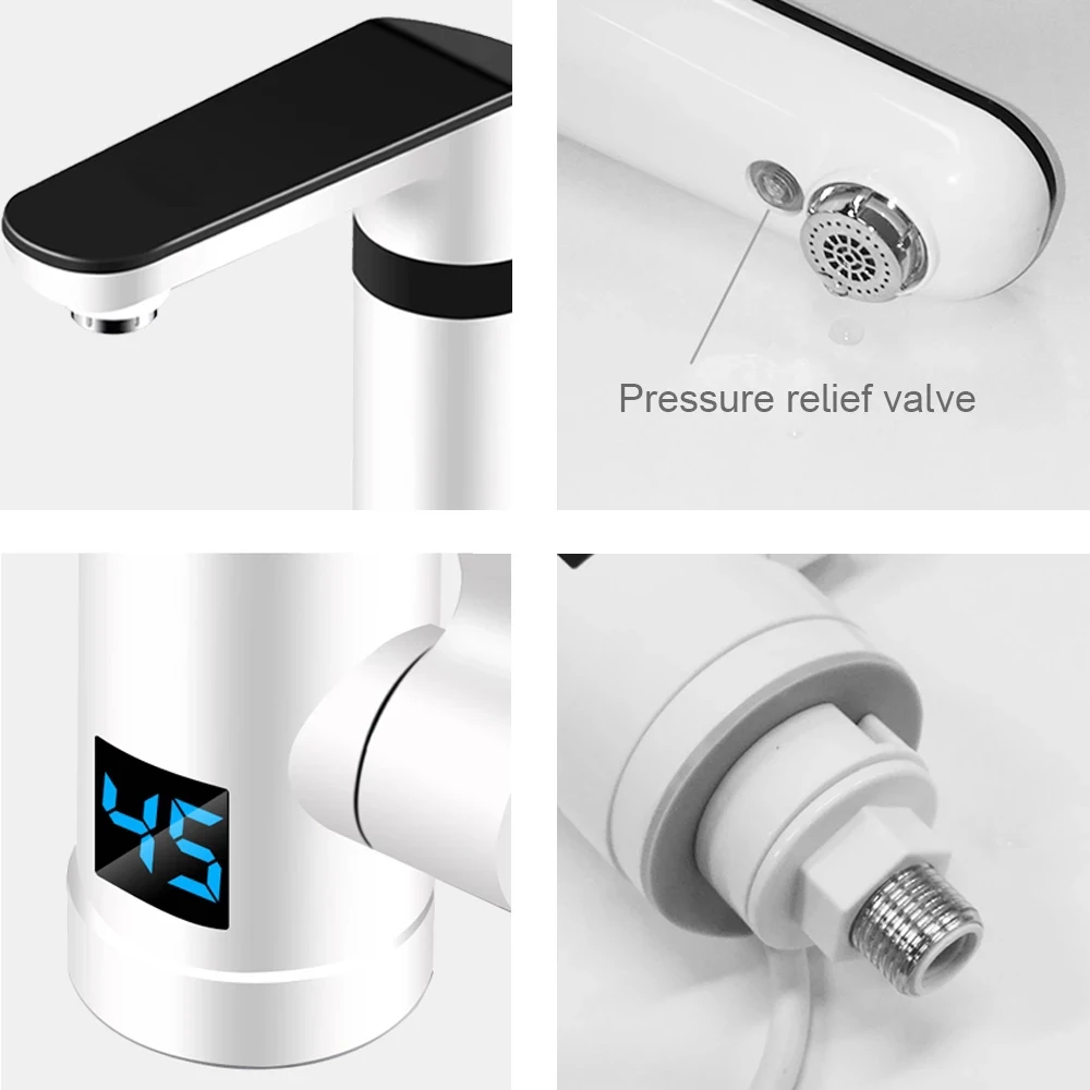 3000 واط لحظة الكهربائية صنبور سخان الحنفية عرض در...