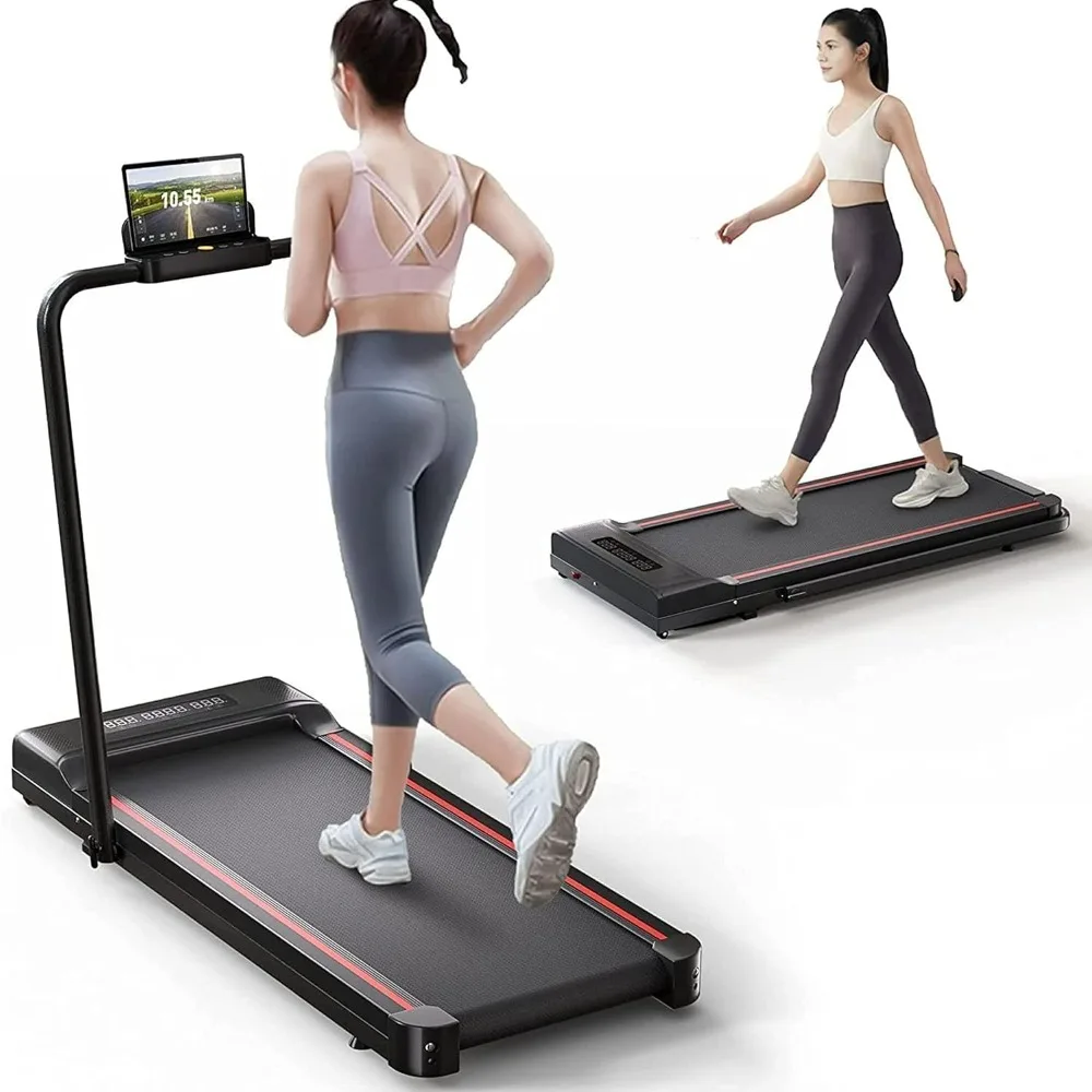 

Pad-Under Desk Treadmill-2 in 1 Folding Treadmill-Treadmills for Home-Black Red