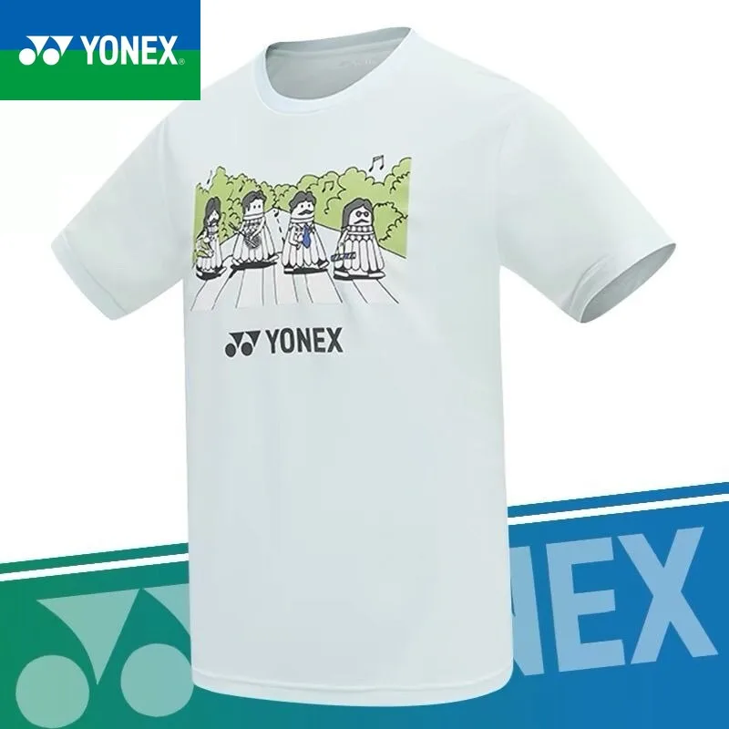 YONEX Summer New Badminton Quick-drying Breathable Crew Neck Men's and Women's Sports Short-sleeved T-shirt Set