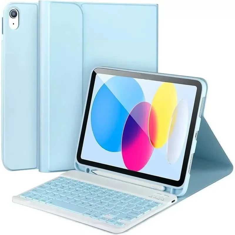 Sleek Bluetooth Keyboard Tablet Case with Protective Cover