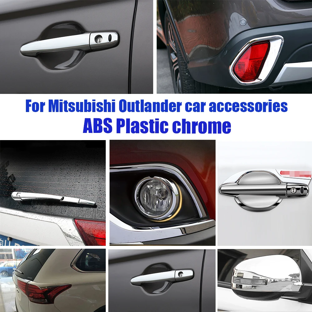 

Для Mitsubishi Outlander 2016-2018, ABS, хромированный, задний, боковой, передний, задний, противотуманный свет, рукоятка стеклоочистителя, крышка чаши, отде...