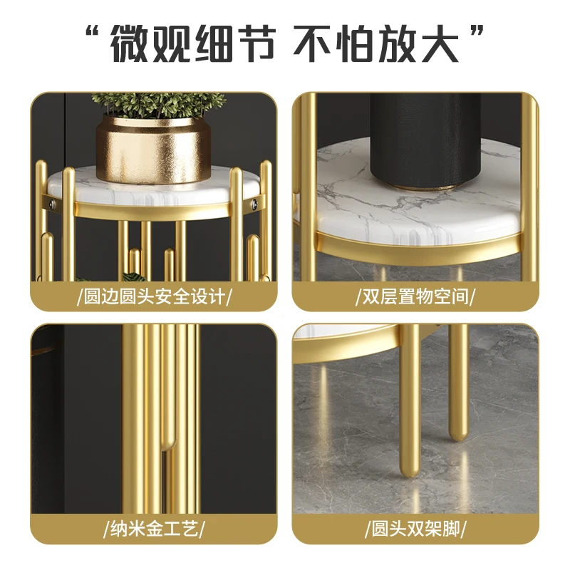 Modern Minimalist Luxury Indoor Plant Stand Living Room Multi-Tier Flower Stand Nordic Style Green Plant Shelf Shelf
