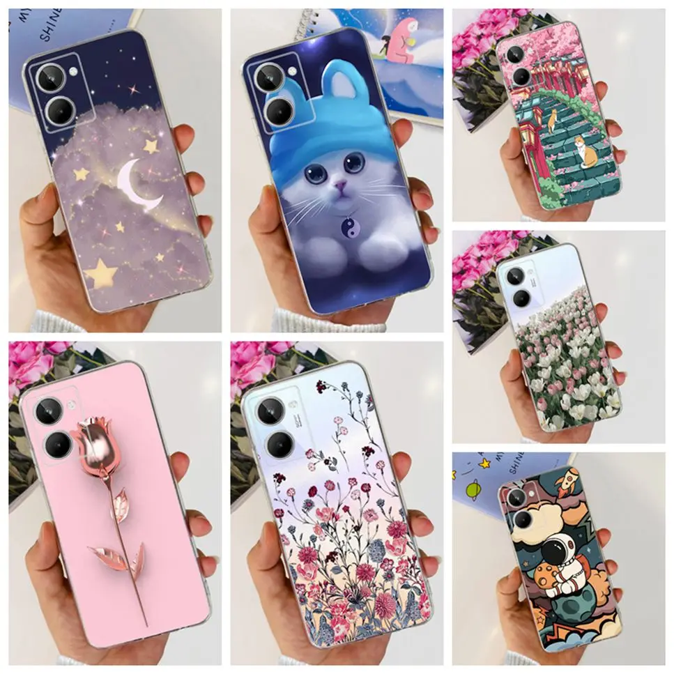 Cute Cartoon Pattern Shockproof Silicone Phone Case - Soft TPU Protective Back Cover