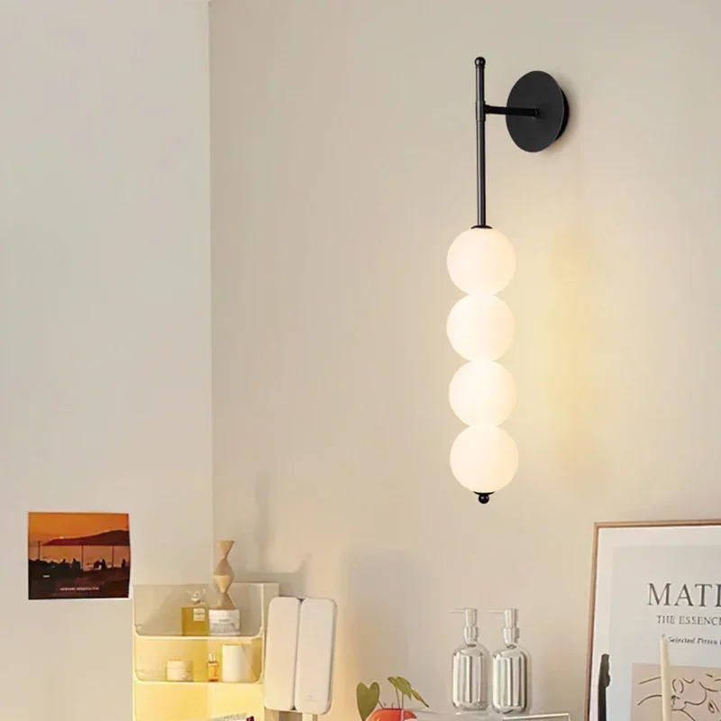 Modern LED Glass Wall Sconce Single Head Gourd Wall Lamps Living Room Sofa Backdrop Bedside Bedroom Ambient Furniture Decorative 3