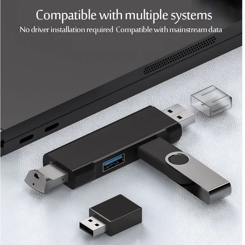 USB 3.0 Hub USB Hub 2.0 Multi USB Splitter Hub Use Power Adapter 3 Port Multiple Expander 2.0 USB 3.0 Hubfor PC - 5