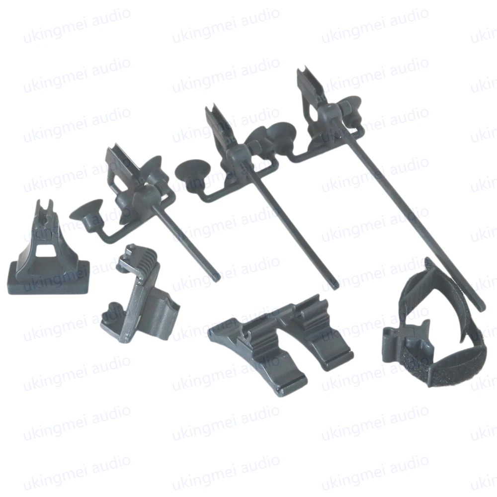 Supercardioid Musical Instrument Microphone with Clips for Cello Violin Guitar Flute Piano Saxophone Suitable Wireless Transmitt