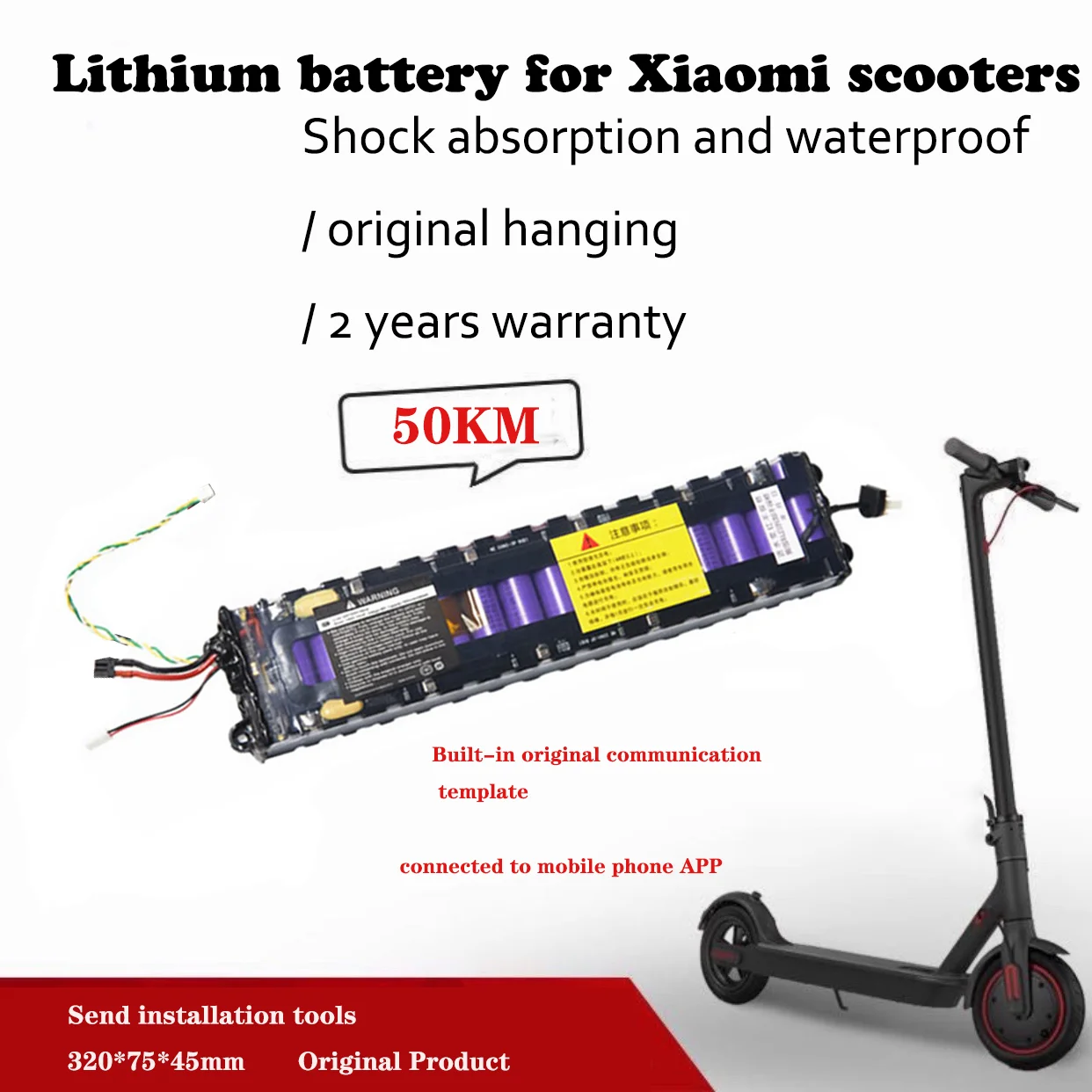 

36V battery18650 Battery pack 10.5Ah battery For Xiaomi M356 M356 Pro Special battery pack 36V Li-ion battery Riding 50km