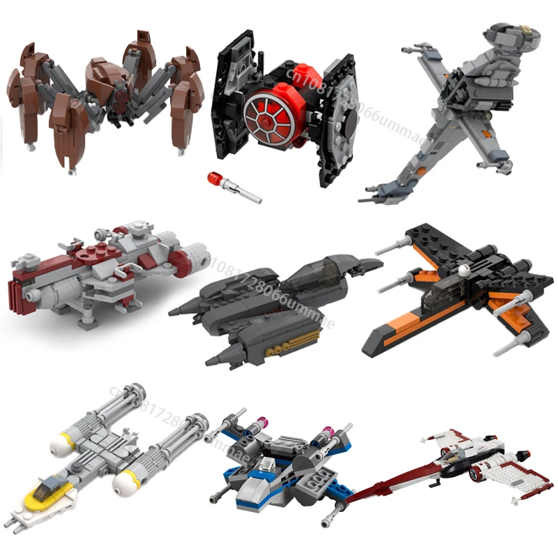 In Magazzino 77904 75258 75194 75090 75004 75125 75141 Tie Bomber Fighter Building Blocks Starship Fai Da Te Assemblare Mattoni Giocattoli Regali