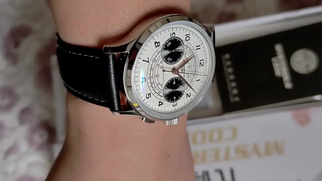 MYSTERIOUSCODE Homage Watch for Men Japan VK64 Chronograph Clock