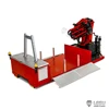 LESU RC Metal Cargo Box Bucket with Hydraulic Crane 7CH Valve for 1/14 Remote Control Vehicle Roll Off Dump Truck Tipper Dumper 3