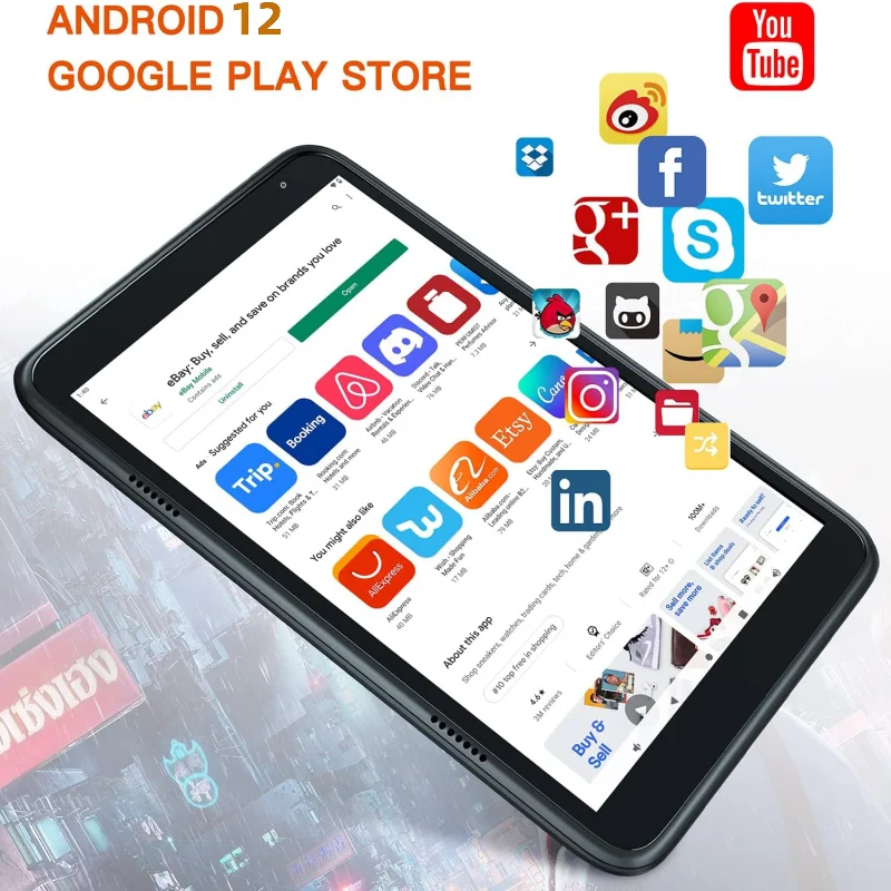 8 INCH Android 12 RAM 3GB+32GB ROM QP80 MTK8168 Tablet Quad Core IPS Screen Quad Core Rear 13.0MP WIFI Dual Camera 2