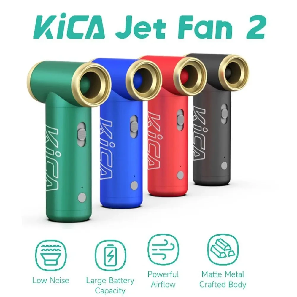 KICA Jetfan 2 Jet 선풍기 2 압축 전기 송풍기, 100000RPM 휴대용 무선 공기 먼지털이, PC 자동차 키보드 카메라 클리너