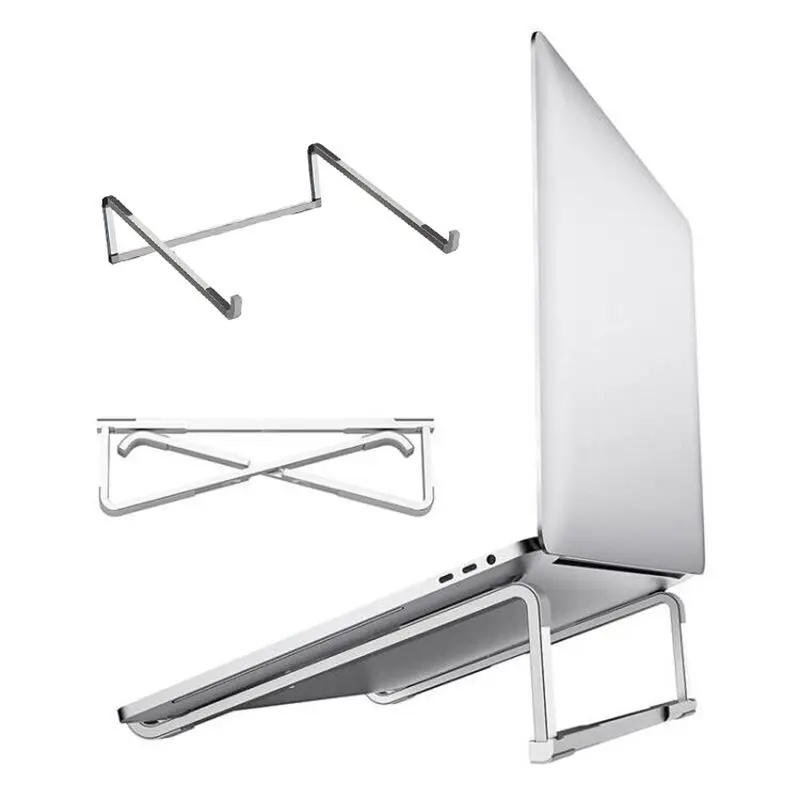 알루미늄 합금 노트북 홀더 스탠드 데스크탑 높이 증가 접이식 냉각 브래킷 17...
