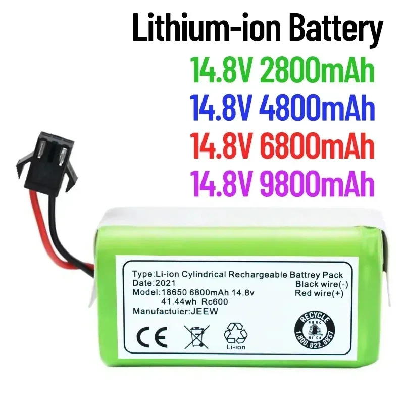 

Lithium ion battery ILIFE A4 A4s V7 A6 V7s Plus robot vacuum cleaner ILIFE 4S1 full capacity original 14.8V6800Mah free shipping