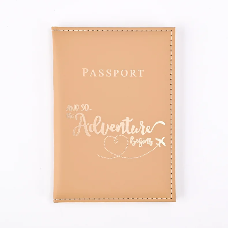 Deluxe 2024 Travel Passport Holder with Stylish Letter Print